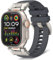 RoYiio Bracelet Compatible avec Apple Watch Series 10 46mm Series 9/8/7 45mm Ultra 1/2 49mm Series 6/5/4 44mm Series 3/2/1 42mm Bracelet Caoutchouc Fluoré pour Apple Watch SE 2 44mm - Gris