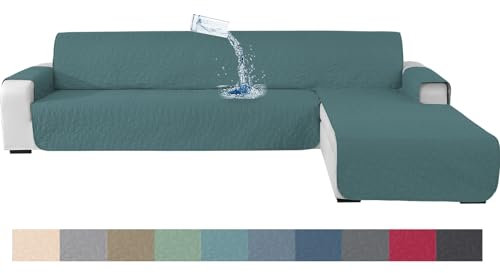 Ystyle Housse De Canapé d'angle 2 Places, Protection Canapé d'angle avec Accoudoirs, Housse Canape d'angle Impermeable Antidérapant, Couvre Canapé d'angle Chat Chien (210cm, Bleu Clair)