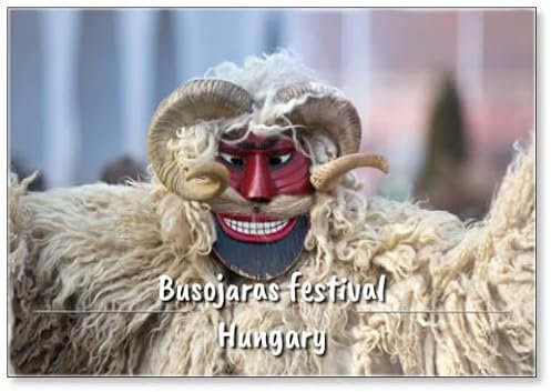 Busojaras Festival in Mohacs, Design 1, Kühlschrankmagnet