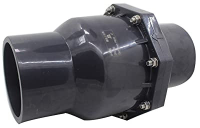 LXYTT Ventil, PVC Rückschlagventil for Abwasserrohr Abwasserablauf Rückschlagventil Innendurchmesser 20 25 32 40 50 63 75 90 110 125 160 200mm Schwarz(Inner Diameter 90mm)