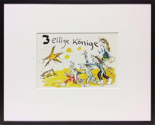 Kunstverlag Christoph Falk 3-eilige Könige-Alurahmen - Udo Lindenberg Bild