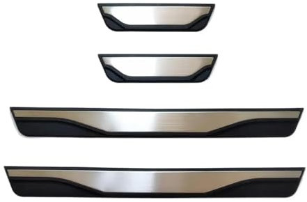 4Pcs Car Door Sill Protector Strips for MG ZS EV EZS 2017-2022 2023 2024, Stainless Steel Kick Plates Scuff Guard Threshold Door Sill Trim Plate Covers