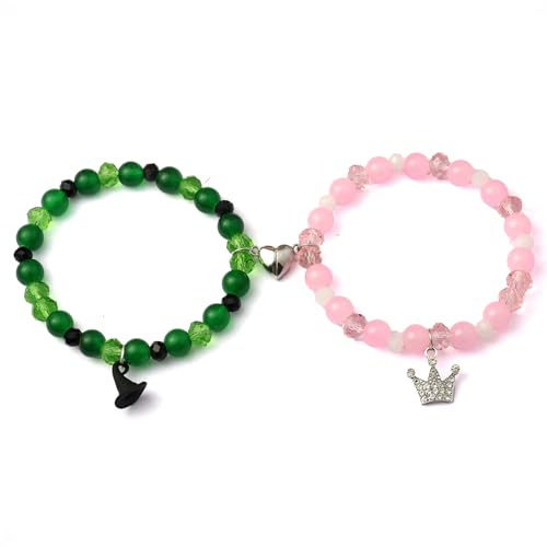 Fast Furious Film-Armbänder für Paare, Valentinstagsgeschenke für sie/ihn, passende Herz-Charm-Armbänder, Geschenke für beste Freundin, Freundschaftsschmuck für Schwester, beste Freundin, Ferngeschenk
