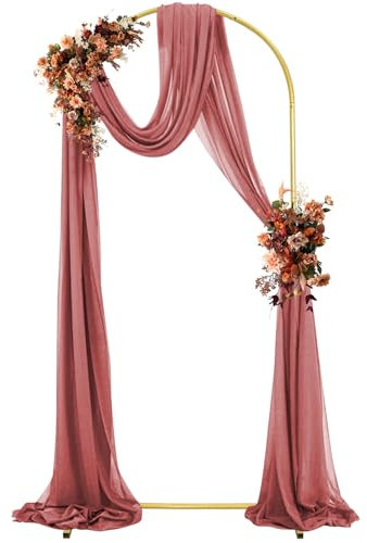 1.8M Hochzeitsbogen Hintergrund Ständer, Hochzeitsbögen für Partys, Gold Hochzeit Gestell, Ballon Bogen Ständer für Braut Baby Duschen, Geburtstagsfeier Dekoration