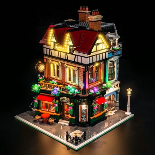 Set di luci a LED compatibile con Lego 10350 Tudor Corner (nessun modello), set di illuminazione decorativa compatibile con Lego Tudor Corner giocattolo creativo