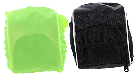 JOINPAYA Fahrradlenkertaschen aus Leichtem Polyester und Reflektierendem Material 2 Stück mit 1,5l Fassungsvermögen Inklusive Regenschutz für Sicheres Radfahren
