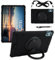Newbillion Funda Infantil Compatible con Teclast T60 Plus Tablet 12 Pulgadas para Lápices, Antichoque con Soporte, Asa Giratoria 360°, (Negro)