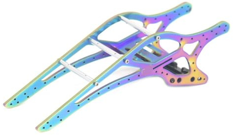 KLHYTGFA Aluminum Frame Chassis Brass for AX24 Skid Plate Aluminum Spacer for SCX24 RC cars upgrade parts