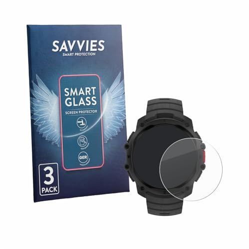 Savvies Schutzglas für Polar Street X | 3 Stück Transparenter Displayschutz Made in Germany Panzer Schutz Glas 9H Schutzfolie HD Klar Blasenfrei Einfache Montage