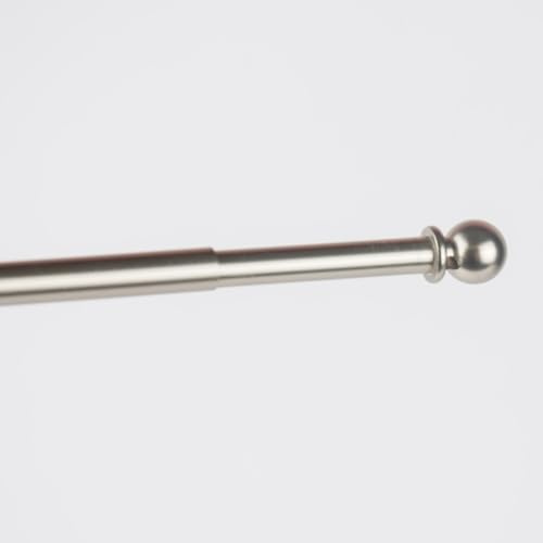 SCHÖNER LEBEN. Vitragenstange Jubi Nickel silberfarbig matt 50-80cm