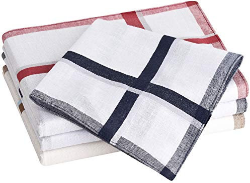 Tobeni Premium 12 Stofftaschentücher 100 Baumwolle-Satin Design 43 41x41 cm