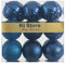 KI Store 18 pezzi Palline di Natale azzurre blu 8cm Albero di Natale Ornamenti di Decorazione infrangibilePalle per Appendere Natale Decorazioni Festival Decorazioni Natalizie (8cm, Blu)