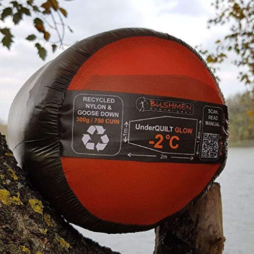 Bushmen Hängematte aus recycelten Daunen für Outdoor, weiß, 7.5 kg max. Gewicht, 1 Person