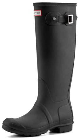 HUNTER womens Original Tall Boot Original Tall - Black -6