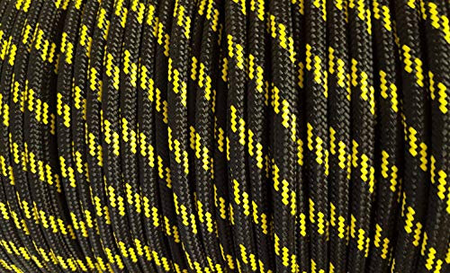 Smart House GB 3mm 4mm 5mm 6mm 8mm 10mm 12mm Polypropylene Rope 50m (Black, 6mm)