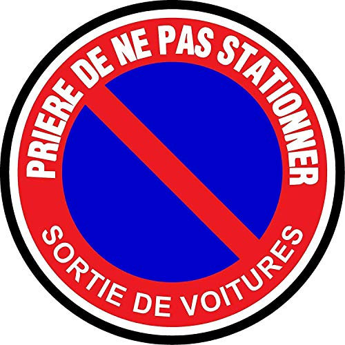 BCTS Panneau Stationnement Interdit - Plaque d'avertissement carrée en métal - 30,5 x 30,5 cm