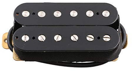LYWS Alnico Humbucker-Tonabnehmer für E-Gitarre, mit 2 Magneten, Schwarz (Hals)