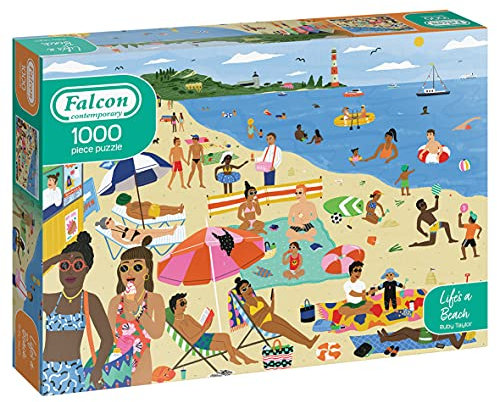 Jumbo, Falcon Contemporary - Life’s A Beach, Jigsaw Puzzles for Adults, 1000 piece