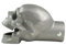 Kuashidai 6,3 cm Totenkopf gekreuzte Knochen Auspuffblende Edelstahl Auspuffendrohr Blende Groß 55-65mm