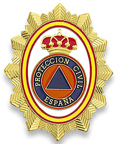 Barbaric Insignias, Protección Civil España, Multicolor, Accesorio para cartera, Plaque, Golf Club, Unisex, Zamak