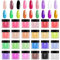 TEEROVA 24 Colors Acrylic Powders Set, Professional Popular Colored Acrylic Nail Powder for Nail Art 3D DIY Tips Decoration, DIY Starter Kit Nail Extension Powders