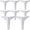 8 Pcs 15cm/6inch Furniture Legs, Heavy Duty Triangle Sofa Legs Modern-Style Metal Feet, DIY Replacement Chrome Sliver Cabinet Feet Diamond Iron Couch Silver (A-8)