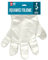 ANNA ZARADNA Lot de 100 gants jetables / 50 paires (1 paquet) / Taille M/Gants de nettoyage en plastique transparent/Film HDPE/Trou de suspension
