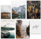 Hambient Tableau Decoration Murale Salon - SANS Cadre - Decoration Chambre - Tableaux, Posters et Arts Décoratifs - Deco Maison, Cuisine, Bureau (Foret Montagnes Nature, 4 x 30x40, 2 x 21x30 cm)