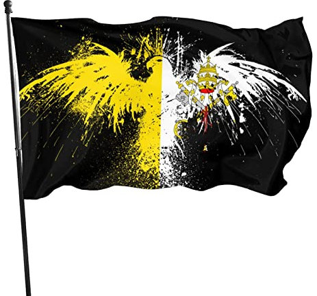 Bandiera Aquila Città Del Vaticano Bandierine Della Decorazione Colori Vivaci Bandierine Stampa Bandiere Da Giardino Per Parata Giardino Celebrazione 90X150Cm