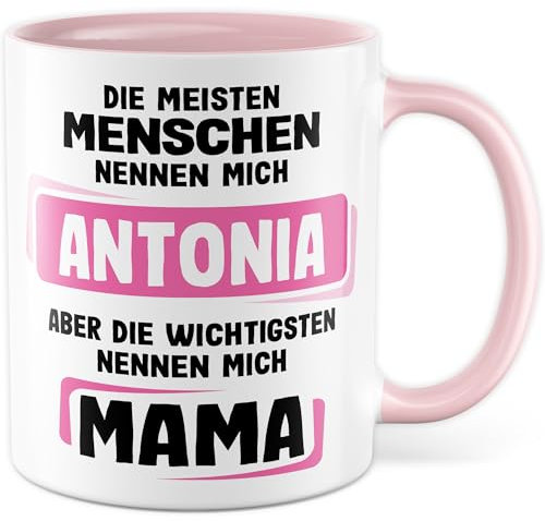Mama Tasse personalisiert Mutter Kaffeetasse mit Wunschname Geschenk Muttertag Geschenkidee Mütter Muttertagsgeschenk eigener Name Kaffee-Becher personalisieren