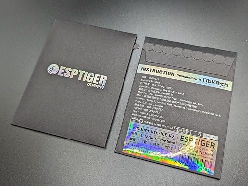 Gaming Mouse Skates ICE - V2 Skates for FinalMouse SL12/UL2/Cape Town Mouse Feet 2.5D Edge Treatment Smooth PTFE Material 3M Adhesive - White