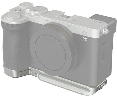 SMALLRIG Placa Base para Sony A7C II/A7CR, Placa de Montaje Inferior con Placa de Liberación Rápida Incorporada para Arca, Conector QD, Ranura para Correa, Orificio Roscado de 1/4-20 y 3/8-16-4439