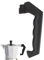 CABLEPELADO Recambio mango y pomo cafetera italiana, Kit de repuesto para cafetera italiana, asa y perilla cafetera italiana, Longitud mango 11 cm, Apto para cafetera de 9 tazas, Incluye tornillos
