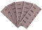Shineboc Schleifgitter 25 Stk Schleifstreifen 70 x 198mm geeignet für Mirka Handschleifer- staubfreies Schleifen durch optimale Absaugung und geringen Staubandruck, Enthält Korn 80, 120, 180, 240, 400