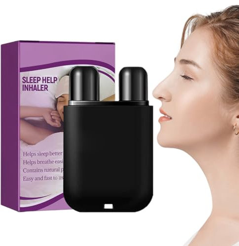 Opilroyn Inalatore per aromaterapia, 1,8 ml, penna per inalazione nasale che illumina l' | Aiuto respiratorio puro e naturale, aumenta la concentrazione, inalatore sinusoidale per alleviare la