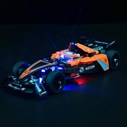 LocoLee Licht Kompatibel mit Lego NEOM McLaren Formula E, Nur Lichter Set - Kein Modell, Licht BeleuchtungSet Compatible with Lego 42169 Technic NEOM McLaren Formula E Race Car