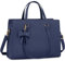 NEWHEY Laptop Tote Bags for Women 15.6 Inch Ladies Leather Laptop Handbags Designer Office Shoulder Bag Womens for Work School Business Shopping Blue