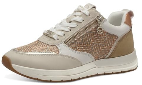 Tamaris Baskets pour Femme Ivory Struct, 37 EU, Ivoire Struct, 37 EU