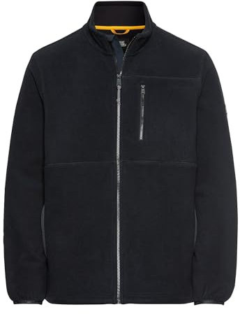 camel active Herren Fleecejacke mit Stehkragen Dunkelblau, Menswear-XL