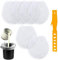 XIHIRCD 6pcs 5 Gallon Paint Filter Bag, White Paint & Liquid Strainer with Plastic Putty Knife, Fine Mesh, Polyester & Nylon Material, Gardening & Hydroponics
