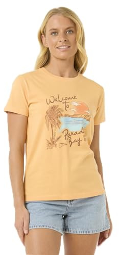 Rip Curl Damen Standard Fit Short Sleeve Crew T-Shirt Kurzärmeliges T-Shirt mit Rundhalsausschnitt in Standard-Passform