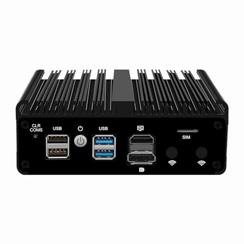 Firewall Micro Appliance N100,4X i226-V 2.5G Fanless Mini PC,4*USB,HDMI,DP,1*RJ45 COM,WiFi Solt industrial PC,16GB DDR5 256GB SSD