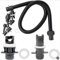 Kit Adaptador Bomba Inflable, Adaptador para Bomba SUP con 7 Boquillas de Válvula de Aire, para Bote Inflable,Kayak,Tabla de Paddle Surf,Cama Inflable (Negro)