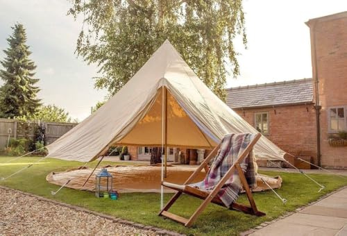 Bell Tent Boutique 360 g/m² Baumwollzelte – Proban©-behandelte, flammhemmende 100 % Natur-Baumwollplane – Größen von 4 m bis 7,5 m – Pro & StoveMate Serie