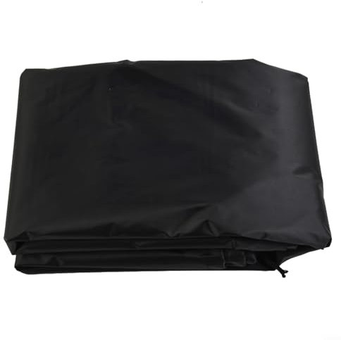 EXTRWORY Für Weber BBQ Grillabdeckung für Q2000 Q3000 mit stationärem Wagen, wasserdichter Outdoor-Schutz, strapazierfähiges, staubdichtes Polyester, windabweisend, schwarz