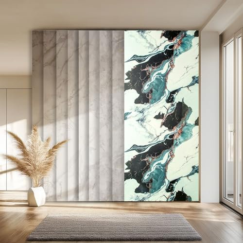 HEXIM Wandpaneele XXL Granit-/ Marmoroptik 280x122cm robuste Wandverkleidung aus Kunststoff - Dusch-/ Küchenrückwand Spritzschutz Rückwand (1 Paneel / 3,42 m² Modell - 80111)