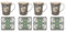 The Leonardo Collection William Morris - Juego de 4 tazas y posavasos de porcelana fina, diseño botánico de medianoche, utensilios de cocina decorativos para el hogar