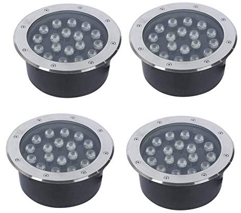 Outdoor LED Recessed Floor Lights IP67 Waterproof Garden Lighting 18W Landscape Spotlights for Patio & Garden AC85-265V Blue Color Perfect for Outdoor Spaces
