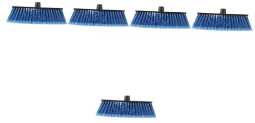 Healifty 5pcs Plastic Broom Head Replacement for Household Sweeper for Bedroom and Kitchen Cleaning Sweeper Part for Indoor and Outdoor Use