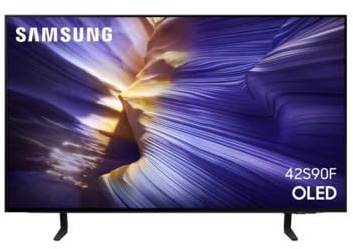 Samsung TV AI OLED 42 Pouces S90F 4K Smart TV 2025, Vision AI, Processeur NQ4 AI Gen3, 4K AI Upscaling Pro, HDR10+ Adaptatif, Dolby Atmos, Gaming Hub, Knox Security